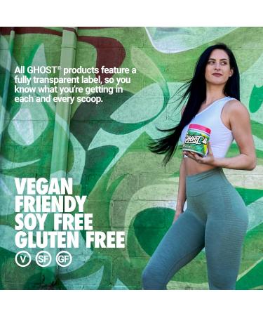 GHOST Greens Superfood Powder - 30 Servings - 19 Super Greens & Reds Fruits Vegetables Spirulina & Chlorella Prebiotics 10 Billion CFU Probiotic & Digestive Enzymes - Gluten-Free (Lime) - Buy Online on SooperMarket.com