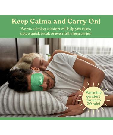 16 Pack Calma Heated Eye Mask - Hot Compress for Eye Fatigue, Dry Eyes, Blue Light Strain, Headaches, Dark Circles - Unscented - Buy Online on SooperMarket.com