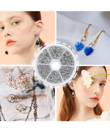 1000pcs Stainless-Steel Jump Rings Set for Jewelry Making - 4mm-10mm Silver O Ring Connectors - Buy Online on SooperMarket.com