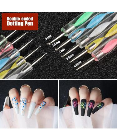 Teenitor Nail Art Kit with Glitter, Stickers, Brushes, Dotting Tool, Gems, Striping Tape - Perfect for Beginners - Buy Online on SooperMarket.com