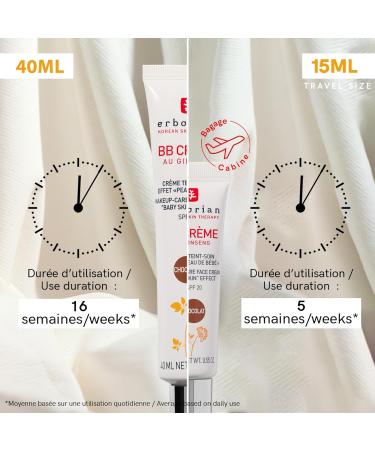 Erborian BB Cream with Ginseng 5-in-1 Korean Cosmetic Treatment SPF 20 Chocolate 15ml - Buy Online on SooperMarket.com