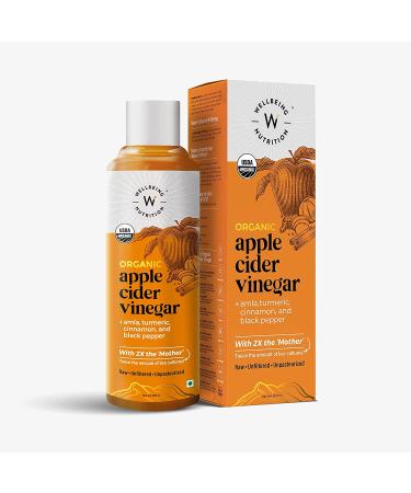 Organic Himalayan Apple Cider Vinegar with Amla, Turmeric, Cinnamon, Black Pepper - 500ml (17 Fl Oz) - USDA Certified - Immunity Booster - Buy Online on SooperMarket.com