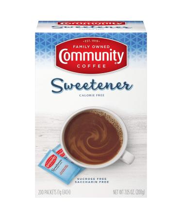 Community Coffee Blue Sweetener Packets - 2400 Count (12 packs of 200) - Blue - Buy Online on SooperMarket.com