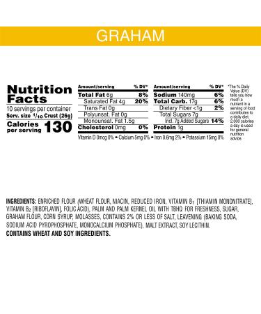 Keebler 10-inch Graham Cracker Ready Pie Crust - Perfect for Baking - Buy Online on SooperMarket.com