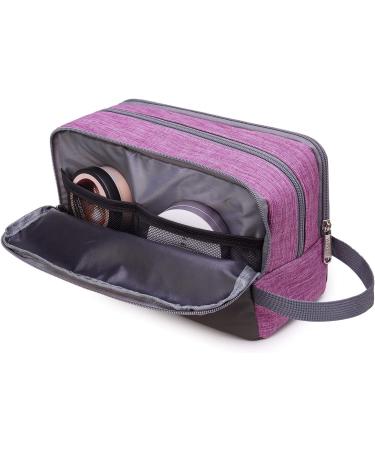 WANDF Toiletry Bag Water-Resistant Nylon Travel Wash Bag Lightweight Dopp Kit for Men and Women (A-Light Purple) - Buy Online on SooperMarket.com