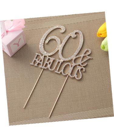 Vaguelly 60 Cupcake Appetizer Picks Birthday Cake Decor Dessert Toppers Party Food Picks Number Cake Decorations Crystal Birthday Acrylic Cake Picks Glitter Big Crown Bride Golden Size 1 - Buy Online on SooperMarket.com
