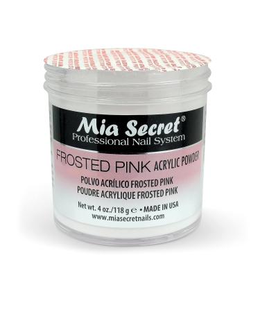 Mia Secret Frosted Pink Acrylic Powder (PL0-FP) - 4oz | Professional Grade - Buy Online on SooperMarket.com