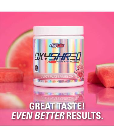 EHPlabs OxyShred Thermogenic Pre Workout Powder & Shredding Supplement - Preworkout for Men & Women Sugar Free Energy Powder with 150mg of Caffeine - Juicy Watermelon 60 Servings - Buy Online on SooperMarket.com