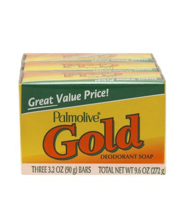 Palmolive Bath Bar Soap Gold 3.2 Ounce 3 Count