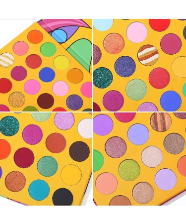 72 Colors Perling Gloss Matte Rainbow Makeup Palette - Ucanbe Professional Glitter Shimmer Eyeshadow | Bright Powder Eye Cosmetics - Buy Online on SooperMarket.com