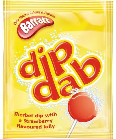 Barratt Sherbert DIB Dab Strawberry Lolly 23g