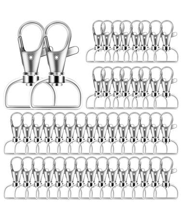 40PCS Swivel Snap Hooks, Premium Lanyard Snap Hook for Lanyard and Sewing Projects (1 inch Silver)') silver 1 inch
