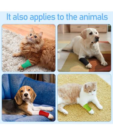 12 Rolls Self-Adhesive Bandage - Elastic & Non-Woven for Athletes & Pets | 7.5cm x 4.5m - Buy Online on SooperMarket.com