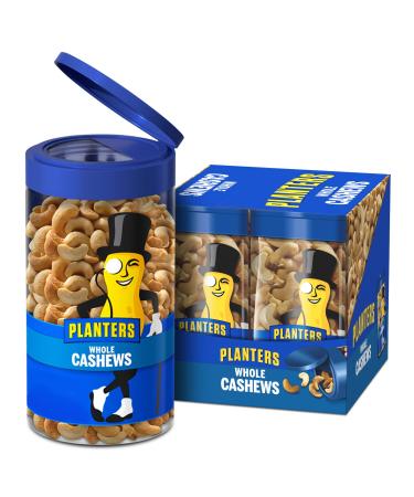 Planters Pop & Pour Whole Cashews, (4 ct - 6.5 oz Jars)