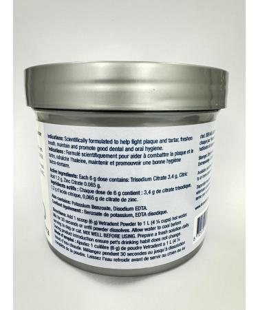 VETRADENT Powder Water Additive for Dogs & Cats with Biotrate Technology Fight Plaque & Tartar Freshen Breath Maintain & Promote Good Dental and Oral Hygiene 300g Made in USA - Buy Online on SooperMarket.com
