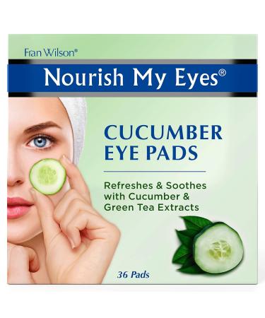 Fran Wilson Nourish My Eyes Cucumber & Green Tea Pads - 36 Pads (Pack of 6) | At-Home Spa Treatment for Refreshed & De-Puffed Eyes - Buy Online on SooperMarket.com