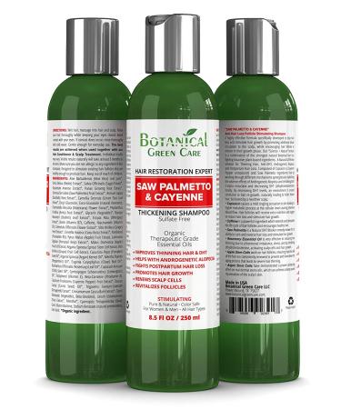 Saw Palmetto & Cayenne Shampoo - Alopecia Prevention, DHT Blocker | Doctor Developed | Sulfate-Free | 2018 Formula - Buy Online on SooperMarket.com