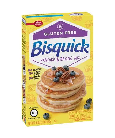 Betty Crocker Bisquick Gluten Free Pancake & Waffle Mix - 16 oz Box, 1 Pound - Buy Online on SooperMarket.com