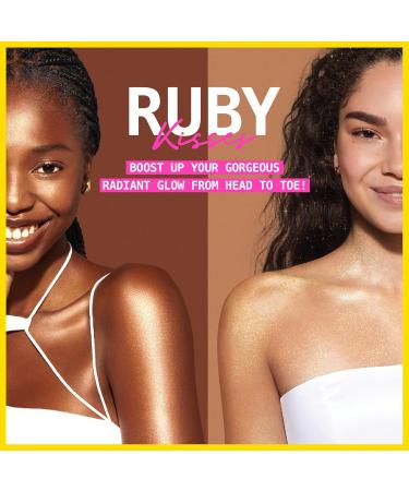 Ruby Kisses Shimmer Fragrance Body and Hair Mist Spray Vanilla Glitter Body Perfume Spray Skin Perfume Liquid Illuminator Highlighter for Skin (GOLD) - Buy Online on SooperMarket.com