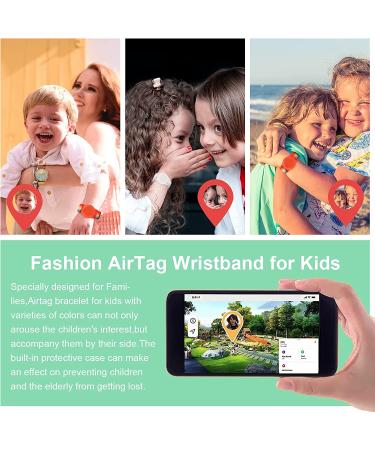 2 Pack Wristband for Airtag Kids  GPS Bracelet for kids Compatible with Apple Air Tag  Nylon Watch Band Tracker Case Strap Holder Accessories for Toddler Child Adult  Adjustable Anti-Lost(Rainbow) - Buy Online on SooperMarket.com