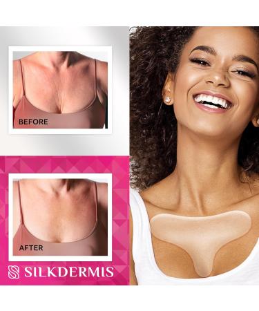 Silicone Chest Wrinkle Pads - Reusable 4 Pcs for Side Sleeping - Reduce Chest Wrinkles Effectively - Buy Online on SooperMarket.com