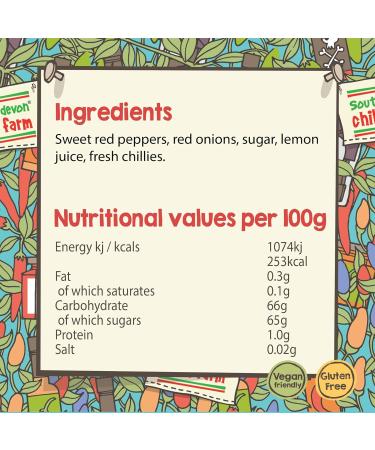 South Devon Chilli Farm | Fresh Chilli Jam Ideal Condiment for Cheese Meats Eggs & Seafood Gluten Free Vegan Friendly 250g Jar - Case of 6 - Buy Online on SooperMarket.com