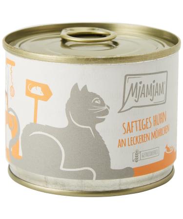 MjAMjAM - juicy chicken with delicious carrots 6 x 200 g Chicken + Carrots 200 g (pack of 6)