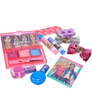 Barbie Townley Girl Makeup Backpack Set - Lip Gloss, Nail Polish, Hair Bow & More for Kids Ages 3+ | Perfect for Parties, Sleepovers & Makeovers - Buy Online on SooperMarket.com