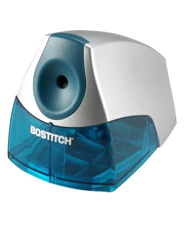 Bostitch Personal Electric Pencil Sharpener Powerful Stall-Free Motor High Capacity Shavings Tray Blue (EPS4-BLUE) Blue Pencil Sharpner