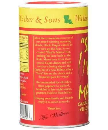 Slap Ya Mama Louisiana Style Cajun Seasoning Hot Blend - MSG-Free & Kosher - 8 oz Can (Pack of 3) - Buy Online on SooperMarket.com