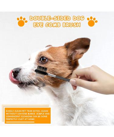 2 Pieces Dog Tear Comb Dog Eye Comb Tear Stain Remover Comb Dog Eye Grooming Comb Double-Sided for Removing Crust and Mucus - Buy Online on SooperMarket.com