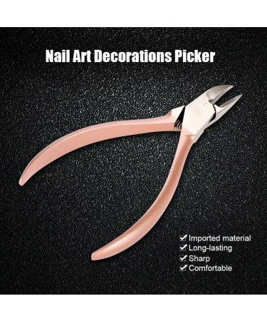 Nail Nipper Rhinestone Remover Dekaim Rose Gold Nail Art Decorations Picker Rhinestone Remover Nail Cutter Scissors Manicure Tools - Buy Online on SooperMarket.com
