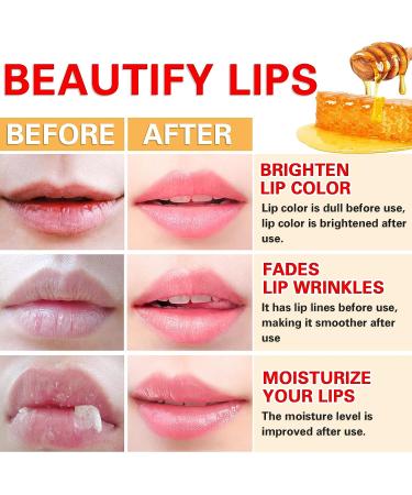 Honey Lip Mask: Bee Balm Lip Balm for Dry Lips - Lip Moisturizing & Exfoliating Treatment - 1PCS - Buy Online on SooperMarket.com