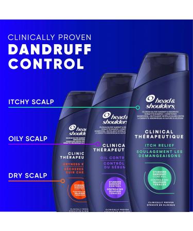 Head & Shoulders Clinical Oil Control Shampoo for Stubborn Dandruff 400 mL Strength Dandruff Defense + Advanced Oil Control - Buy Online on SooperMarket.com