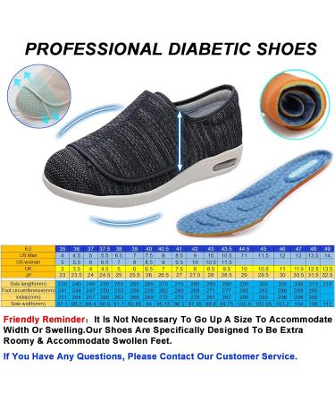 LGZY Extra Wide Fit Diabetic Shoes for Men and Women - Orthopedic Air Cushion Walking Shoes - Size D 37.5 EU - Buy Online on SooperMarket.com