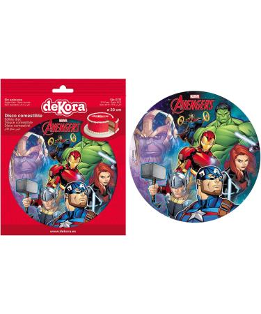 Dekora 236038 Avengers Edible Sugar Wafer Cake Topper 20cm - Buy Online on SooperMarket.com