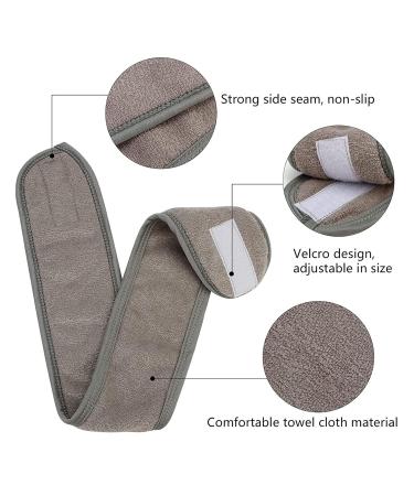 Adonop Spa Headband 9 Pack - Soft Adjustable Towel Set for Makeup and Skincare - Black/White/Gray - Buy Online on SooperMarket.com