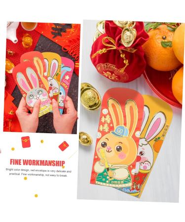 Didiseaon 90 Pcs 2023 Year of The Rabbit Red Packets Lucky Hong Bao Chinese New Year Red Pocket Red Envelopes Chinese New Year Red Envelope New Year Money Envelope Paper Wedding Coin As Shown 1x3pcs 17X9CMx3pcs - Buy Online on SooperMarket.com