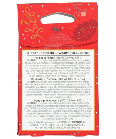 Buy Burt's Bees Warm Kissable Color Gift Set - International Shipping Available | Natural Beauty Gift Set - Buy Online on SooperMarket.com