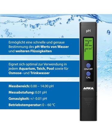 Arka Myaqua Set - PH & TDS/EC Measuring Device for Aquariums Pools Ponds & Drinking Water | Accurate Water Quality Testing - Buy Online on SooperMarket.com