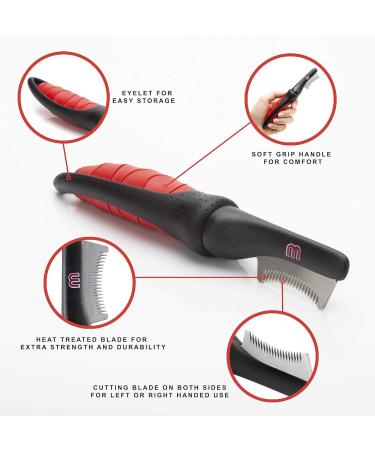 Mikki Dog Puppy Grooming Stripping Knife - Coarse Hair Coats | Hand Stripping Blade Tool - Buy Online on SooperMarket.com