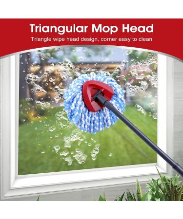 RinseClean Spin Mop Replacement Base - CRTHL Rotating Triangle Head Cover - EasyWring Spin Mop Accessories - Red, Plastic Base Case - Buy Online on SooperMarket.com