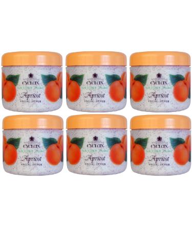 x6 Cyclax Nature Pure Facial Scrub Apricot 300ml