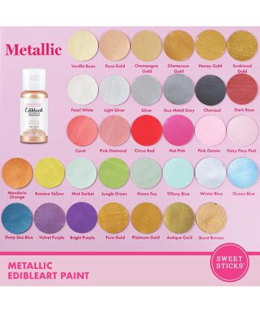 Sweet Sticks Metallic Edible Art Paint 15ml Rose Gold - Buy Online on SooperMarket.com