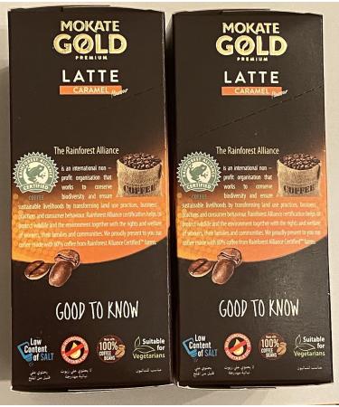 Mokate Gold Premium Latte Caramel Flavour with Caramel in Powder *2x boxes 10x sachets* - Buy Online on SooperMarket.com