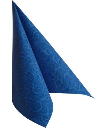 Papstar 50 Napkins | ROYAL Collection 1/4 Fold Dark Blue | 40x40 cm | International Shipping #84888 - Buy Online on SooperMarket.com