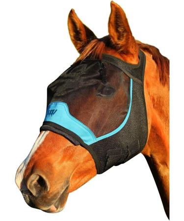 Woof Wear Fly Mask Without Ears - Black Turquoise - Buy Online on SooperMarket.com