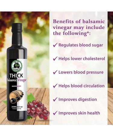 Authentic M.G. PAPPAS Thick Balsamic Vinegar from Italy - 8.5 Fl Oz - Perfect for Vinaigrettes, Salads & Dressings - No Preservatives, Sugar or Additives - Buy Online on SooperMarket.com