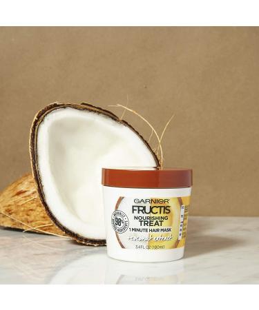 Garnier Fructis Nourishing Treat 1 Minute Hair Mask with Coconut Extract - 3.4 fl oz - Buy Online on SooperMarket.com