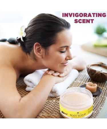 Organic Vanilla Patchouli Body Scrub Exfoliator | Deep Cleanse Soft Skin & Acne Treatment | Ideal for Self Tanning - Buy Online on SooperMarket.com
